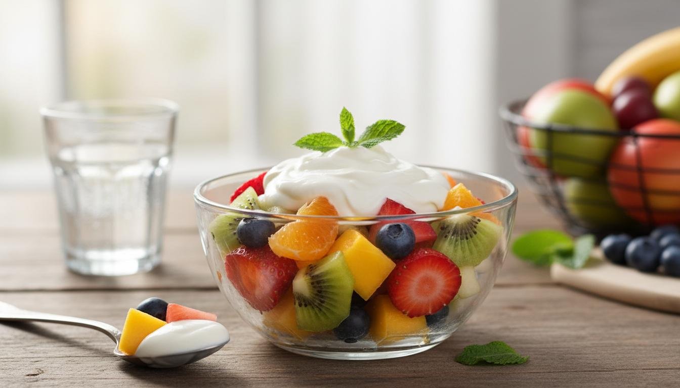 Sałatka owocowa z jogurtem – świeża i lekka 6 Sałatka owocowa z jogurtem – świeża i lekka