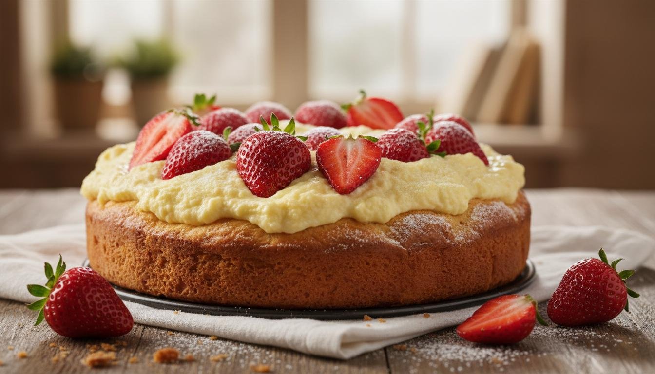 Drożdżowe ciasto z twarogiem i truskawkami – pewny domowy sukces 3 Drożdżowe ciasto z twarogiem i truskawkami – pewny domowy sukces