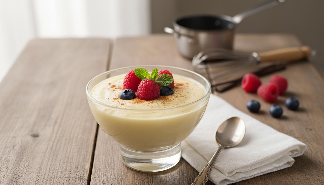 Domowy budyń z mleka bez gotowych mieszanek 1 Domowy budyń z mleka bez gotowych mieszanek