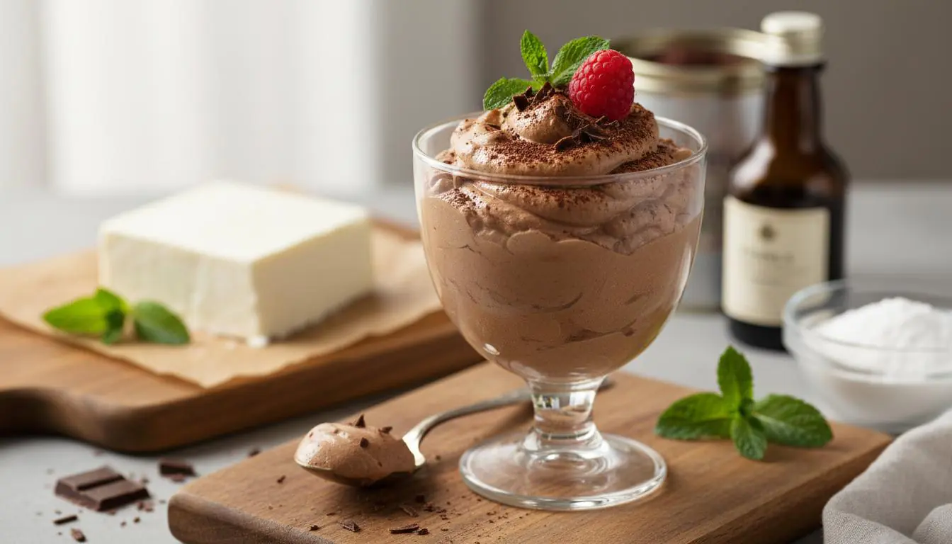 Kakaowy krem z mascarpone – słodki, bez gotowania