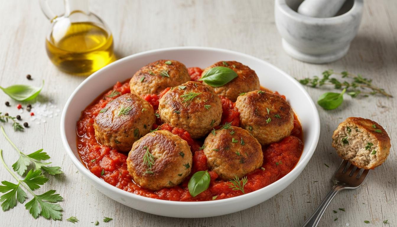 Pulpeciki z indyka z ziołami i szybkim sposobem przeciw twardości 7 Pulpeciki z indyka z ziołami i szybkim sposobem przeciw twardości