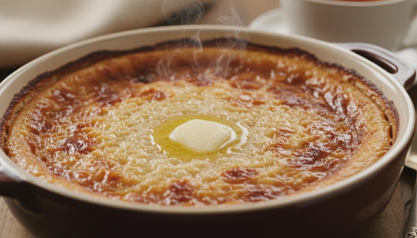 Ryżowy zapiekany deser z masłem – delikatny i kojący 2 Ryżowy zapiekany deser z masłem – delikatny i kojący