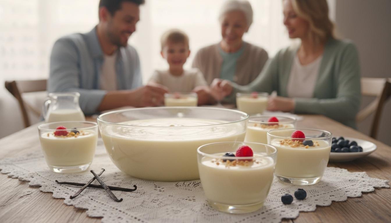 Waniliowy krem z mleka – delikatny dla całej rodziny