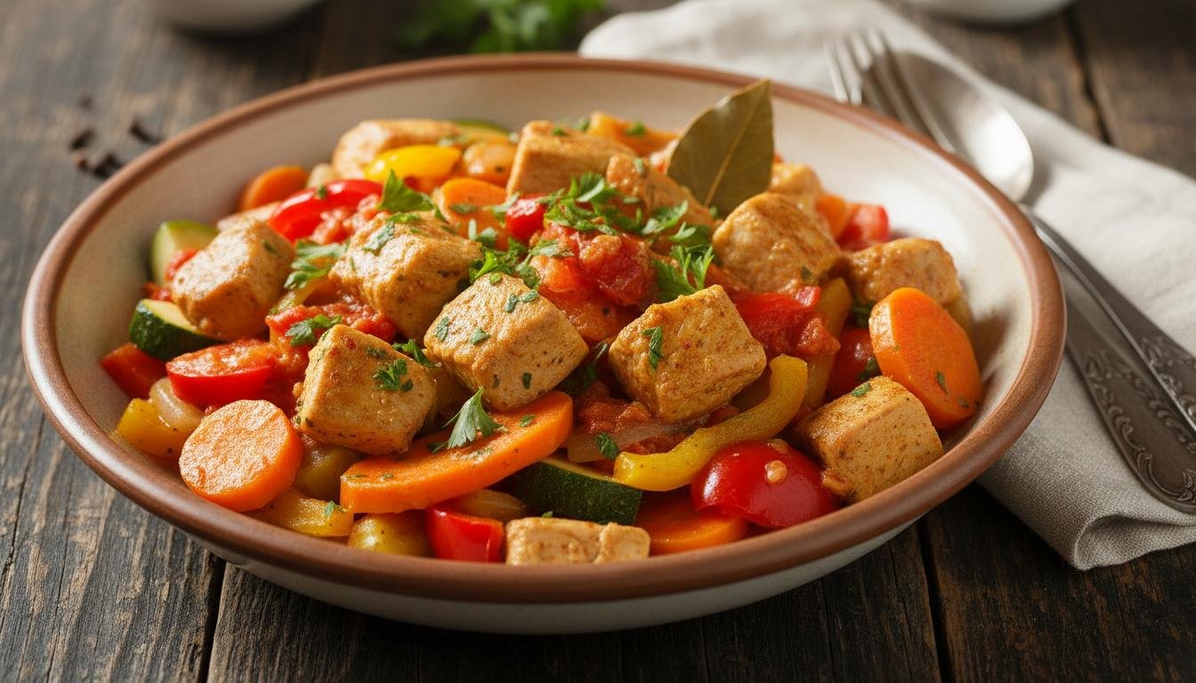 Mięso z indyka z warzywami i szybkim rozwiązaniem na soczystość 7 Mięso z indyka z warzywami i szybkim rozwiązaniem na soczystość