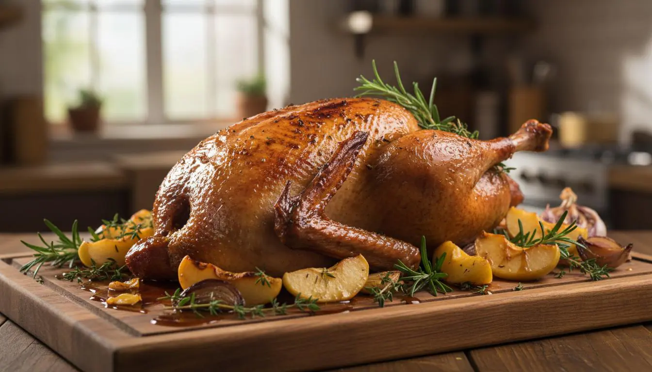 Pieczona kaczka z jabłkami i prostym sposobem bez stresu