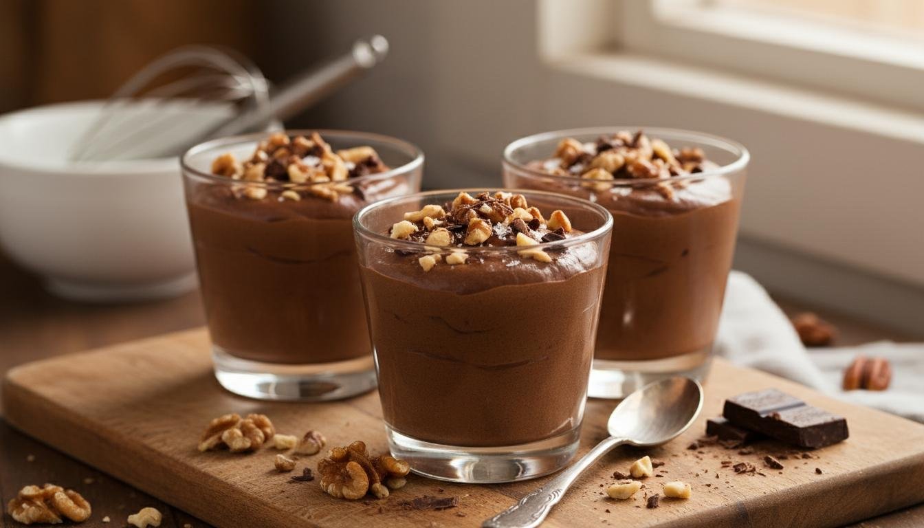 Mus czekoladowy z orzechami bez skomplikowanego przygotowania 9 Mus czekoladowy z orzechami bez skomplikowanego przygotowania